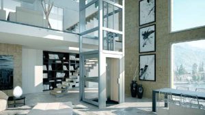 cách bố trí thang máy