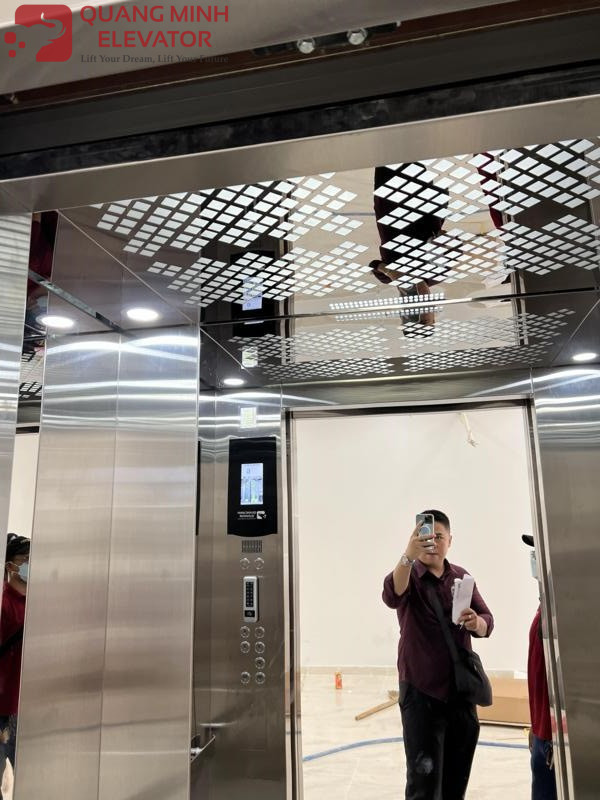 Thang Tải Khách 480 Kg - Khung Kính - CHỊ HÀ VINHOME Q9 - Ảnh 4