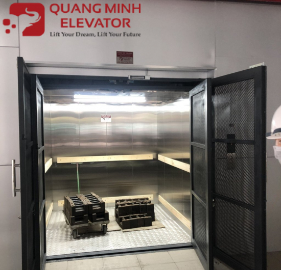 kích thước thang máy chở hàng