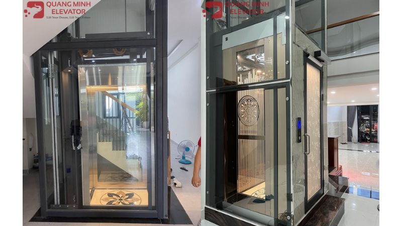 thang máy nini không cần hố pit