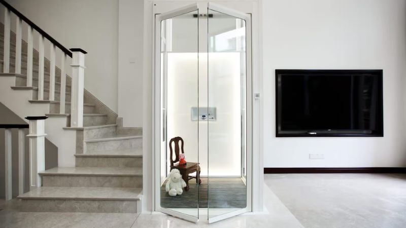 thang máy nini không cần hố pit