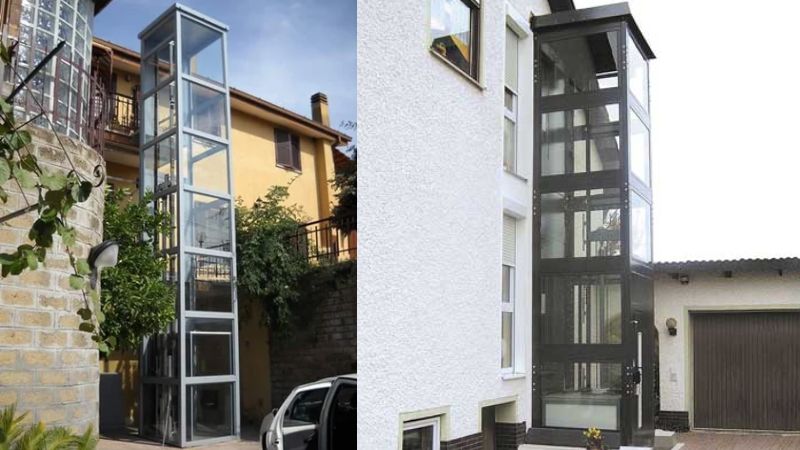 thang máy nini không cần hố pit