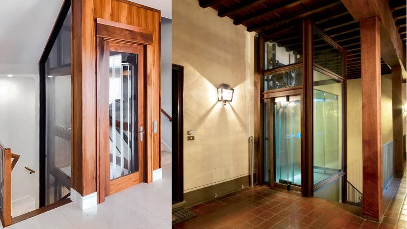 thang máy nini không cần hố pit