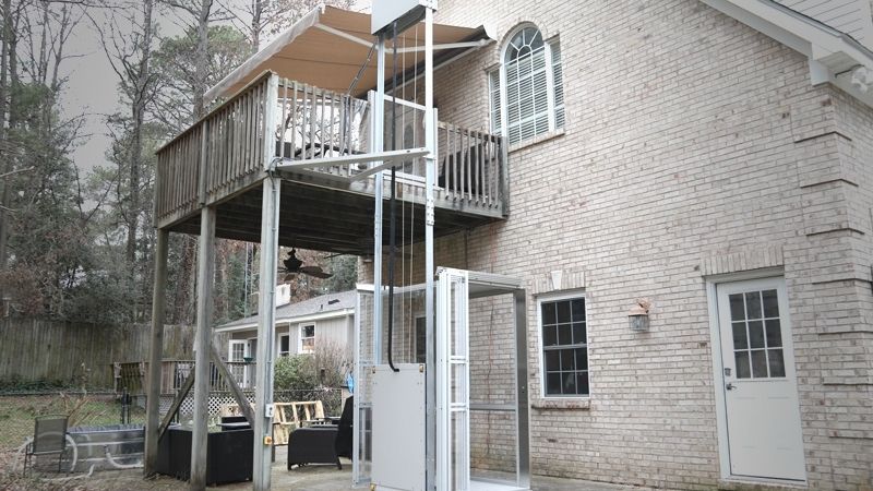 thang máy ngoài trời