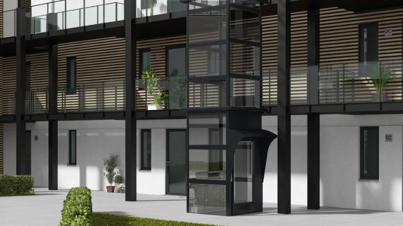 thang máy ngoài trời