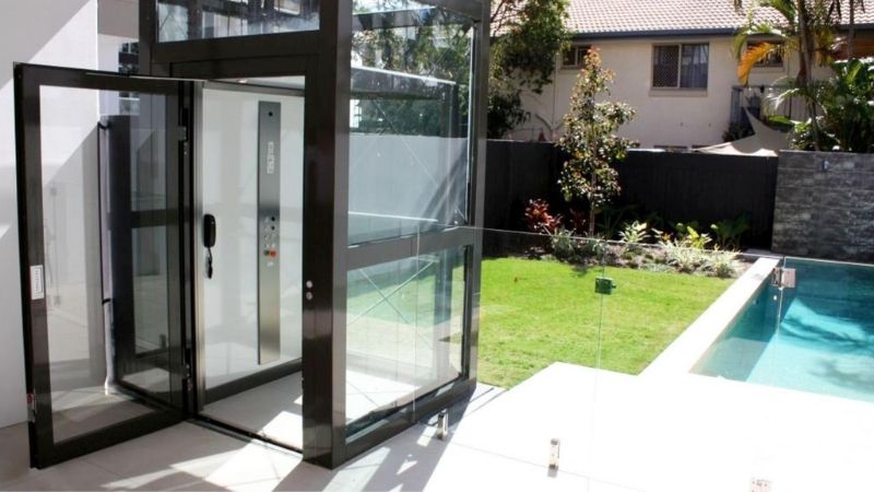 thang máy ngoài trời