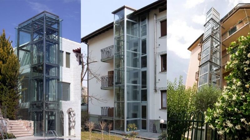 thang máy ngoài trời