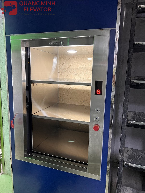 thang tời thực phẩm 100kg