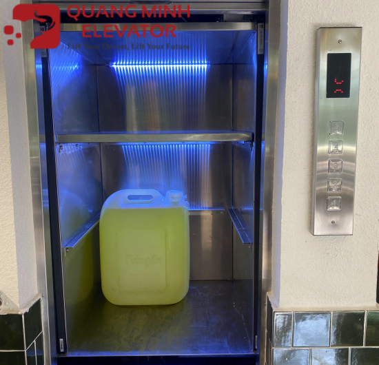 thang tời thực phẩm 100kg