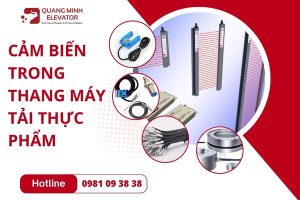 Cảm biến trong thang máy tải thực phẩm