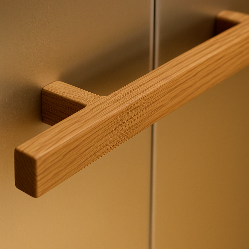 Tay vịn thang máy gỗ