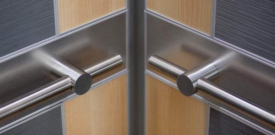 Tay vịn thang máy inox